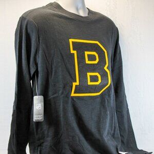 Boston Bruins Long Sleeve Tee w/ Vintage Logo Men's Size Med
